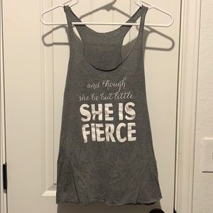 Gray racer back tank - size S